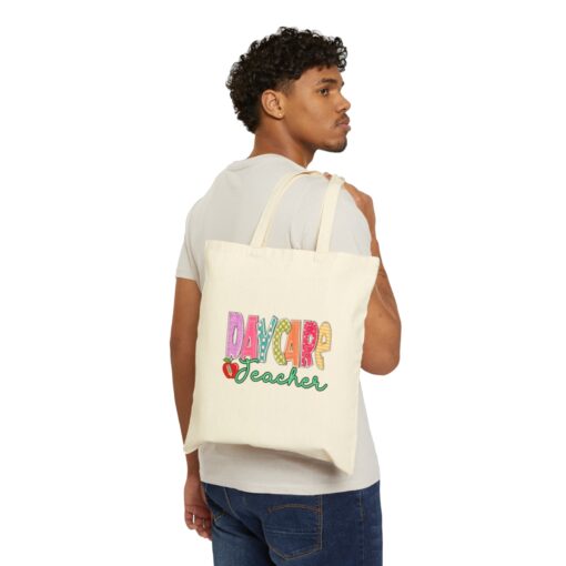 Daycare/Preschool Teacher Canvas Tote Bag - Image 3