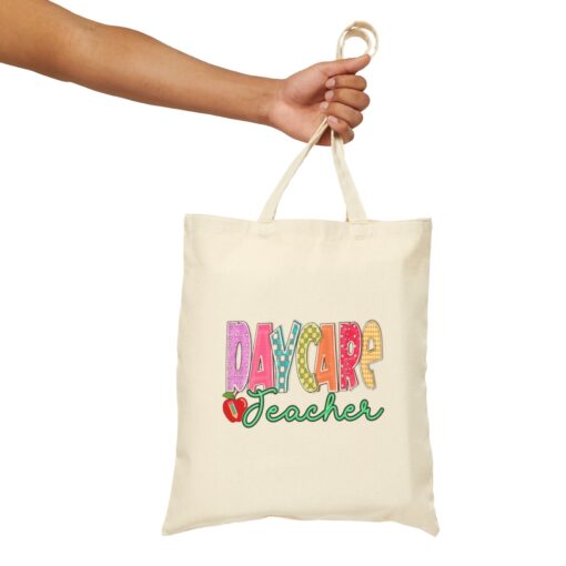 Daycare/Preschool Teacher Canvas Tote Bag - Image 5