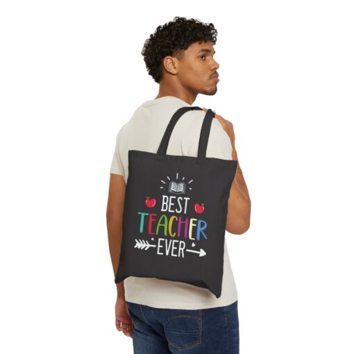 Best Teacher Ever Tote Bag - Image 3