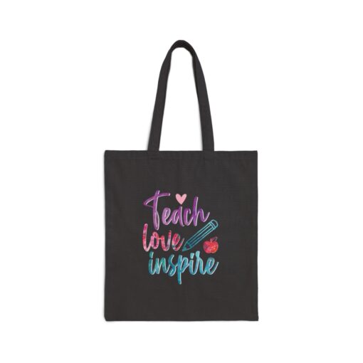 Teach Love Inspire Teacher Canvas Tote Bag