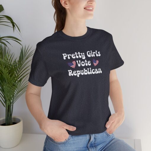 Pretty Girls Vote Republican Tee - Image 61