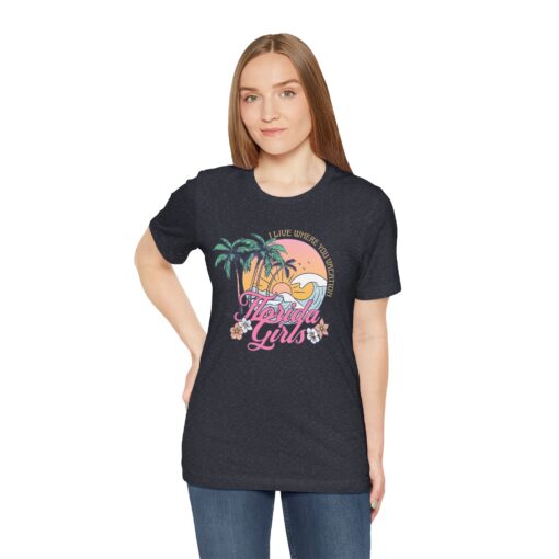 Florida Girls Palm Trees Graphic Tee - Image 216