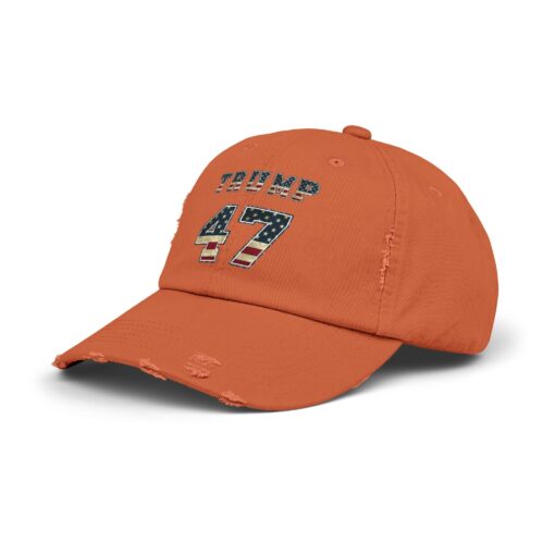 Trump 47 Unisex Distressed Cap - Image 26