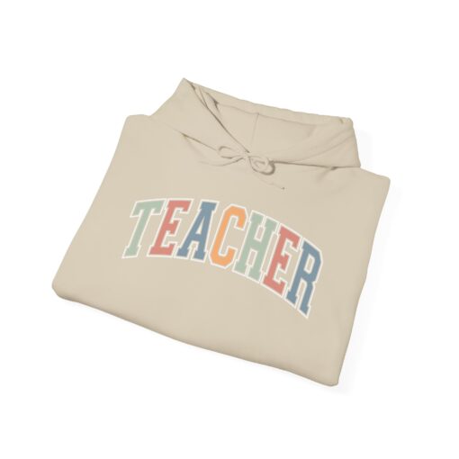 Varsity Teacher Hooded Sweatshirt - Image 4