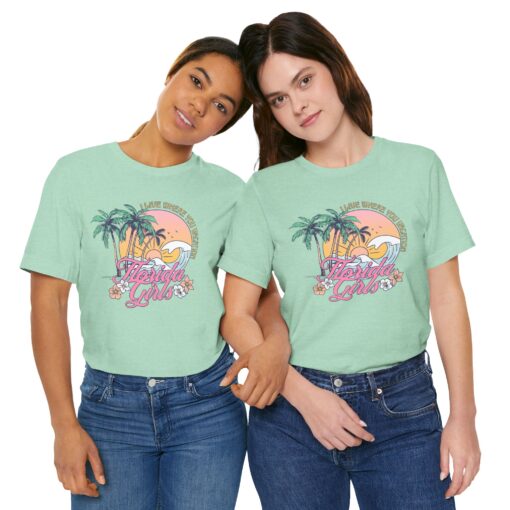 Florida Girls Palm Trees Graphic Tee - Image 171