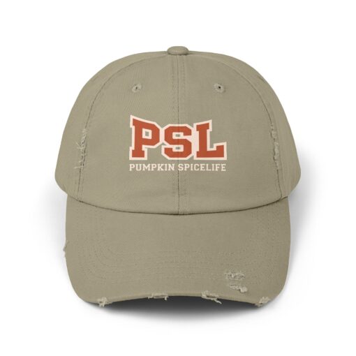 PSL Pumpkin Spice Life Distressed hat - Image 13