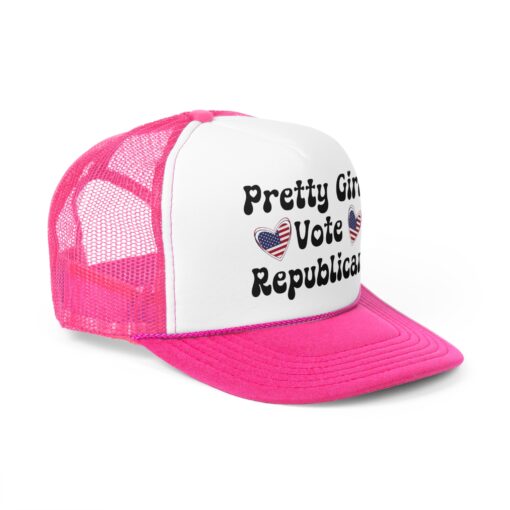 Patriotic Heart Trucker Caps (Pretty Girls/City Girls/Sassy) Girls Vote Republican - Image 10