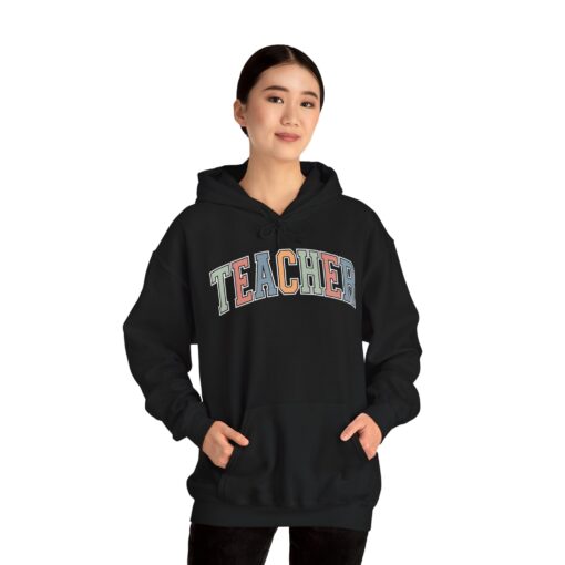 Varsity Teacher Hooded Sweatshirt - Image 45