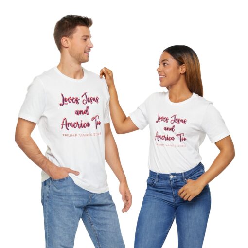 Loves Jesus & America Tee - Image 54