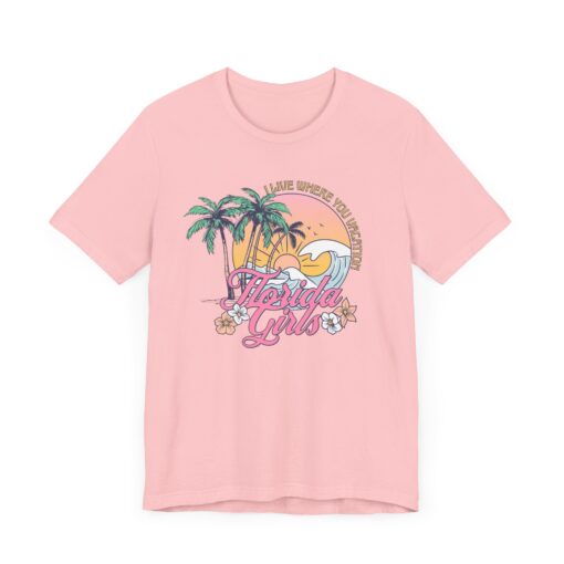 Florida Girls Palm Trees Graphic Tee - Image 235