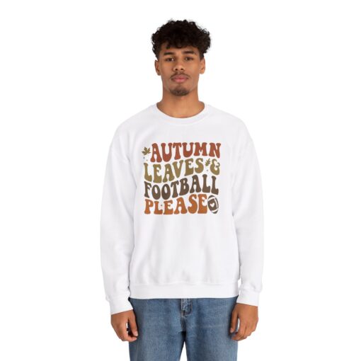 Fall Leaves & Football Sweatshirt - Image 5