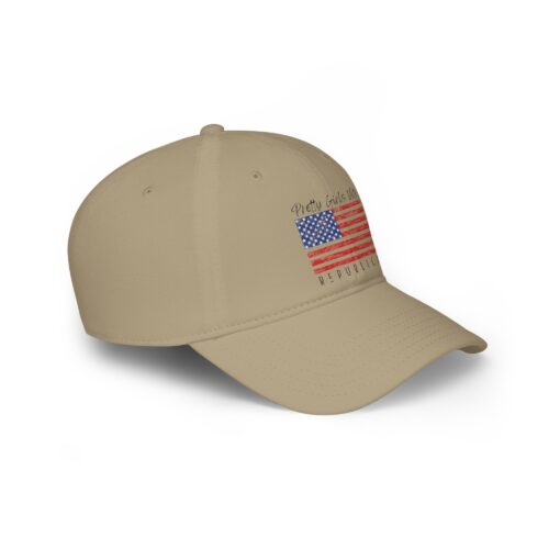 American Flag Pretty Girls Vote Republican Hat - Image 3