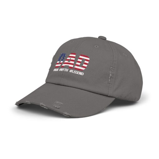 Dad Patriotic Man Myth Legend Distressed hat - Image 10