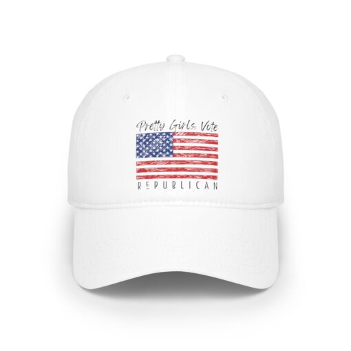 American Flag Pretty Girls Vote Republican Hat - Image 5