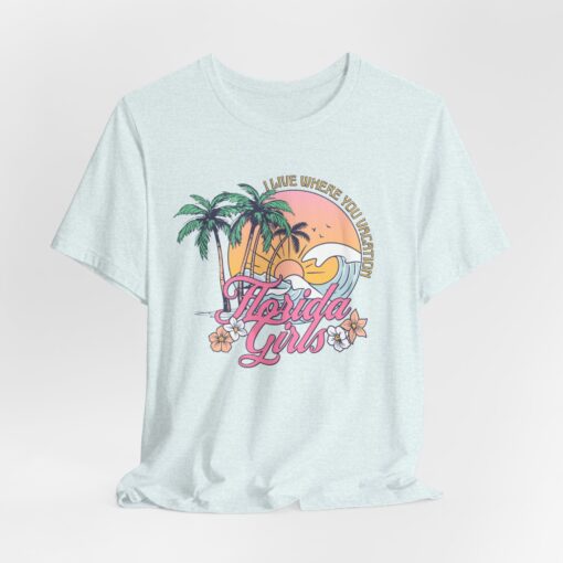 Florida Girls Palm Trees Graphic Tee - Image 180