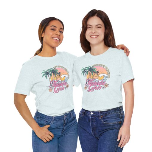 Florida Girls Palm Trees Graphic Tee - Image 201