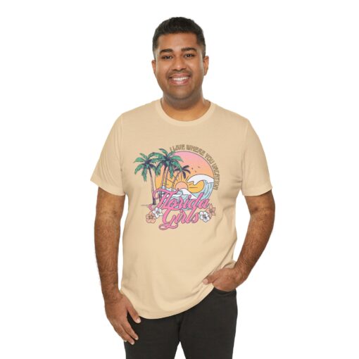 Florida Girls Palm Trees Graphic Tee - Image 132