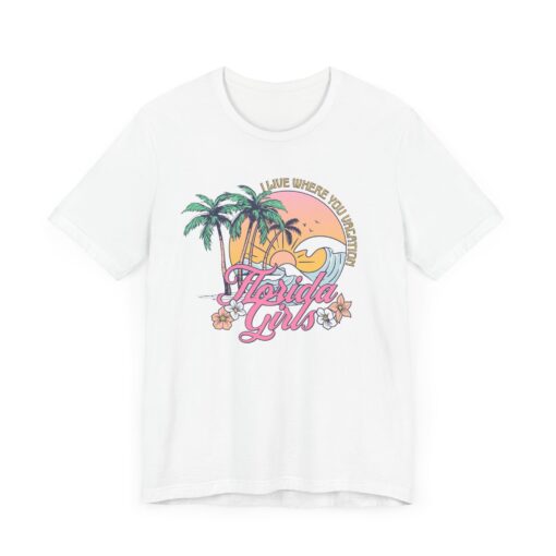 Florida Girls Palm Trees Graphic Tee - Image 3