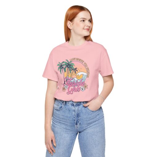 Florida Girls Palm Trees Graphic Tee - Image 250