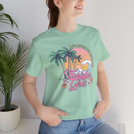 Florida Girls Palm Trees Graphic Tee - Image 169