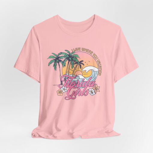 Florida Girls Palm Trees Graphic Tee - Image 238