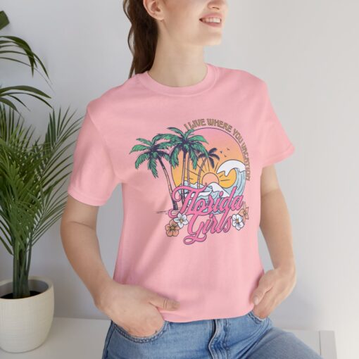 Florida Girls Palm Trees Graphic Tee - Image 256