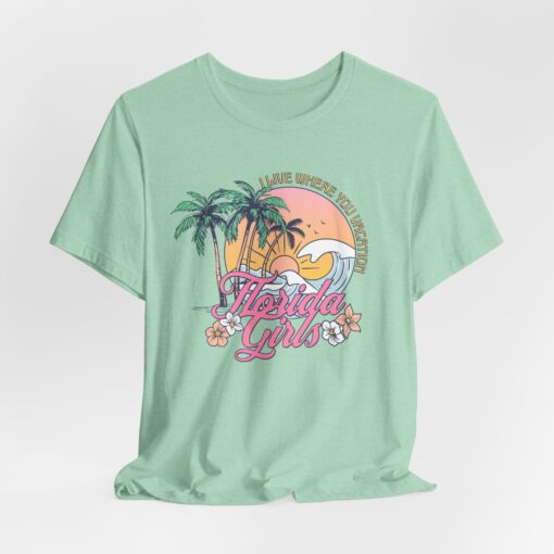 Florida Girls Palm Trees Graphic Tee - Image 151