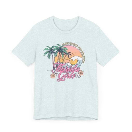 Florida Girls Palm Trees Graphic Tee - Image 177