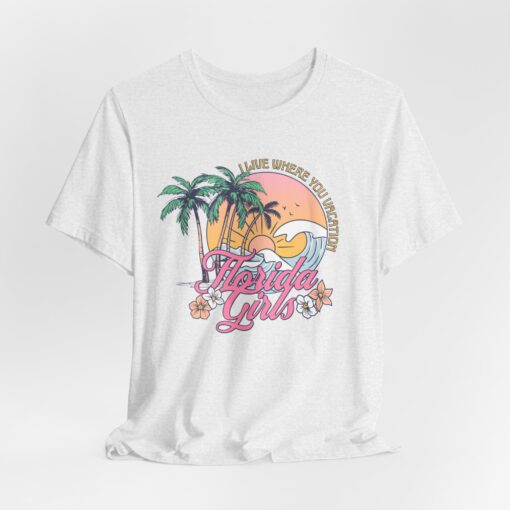 Florida Girls Palm Trees Graphic Tee - Image 64