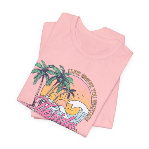 Florida Girls Palm Trees Graphic Tee - Image 237