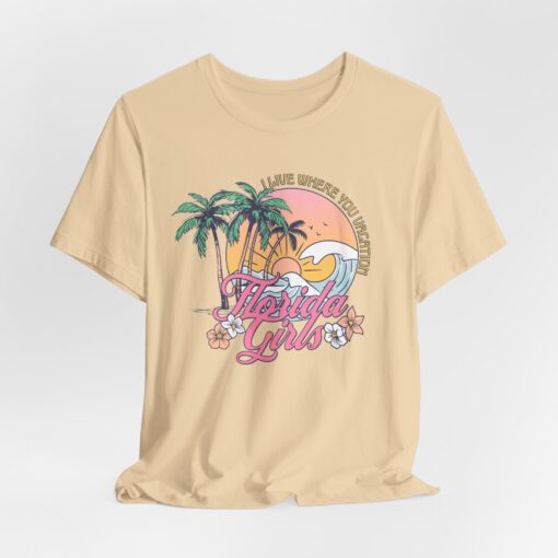 Florida Girls Palm Trees Graphic Tee - Image 122