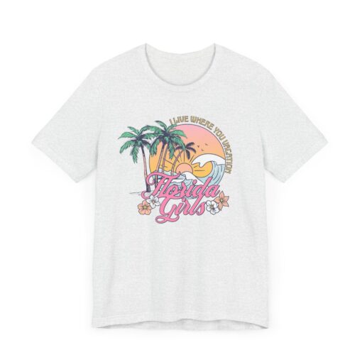 Florida Girls Palm Trees Graphic Tee - Image 61