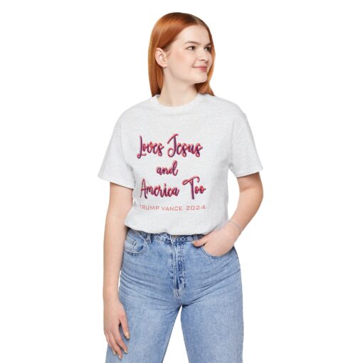 Loves Jesus & America Tee - Image 76