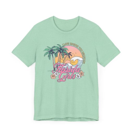 Florida Girls Palm Trees Graphic Tee - Image 148