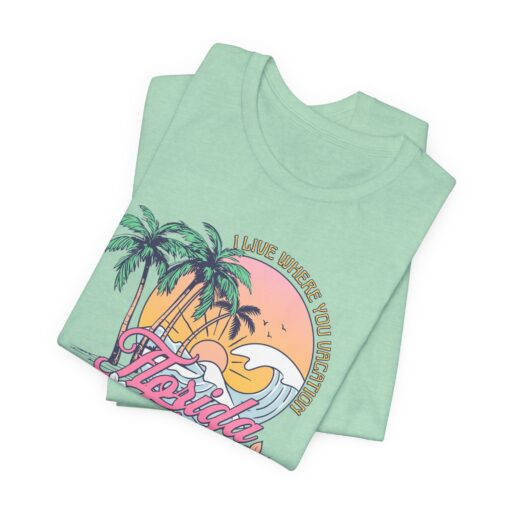 Florida Girls Palm Trees Graphic Tee - Image 150