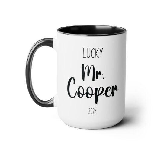 15 oz Lucky Mr Coffee Mug Customized