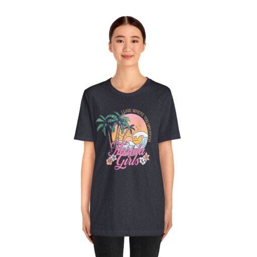 Florida Girls Palm Trees Graphic Tee - Image 214