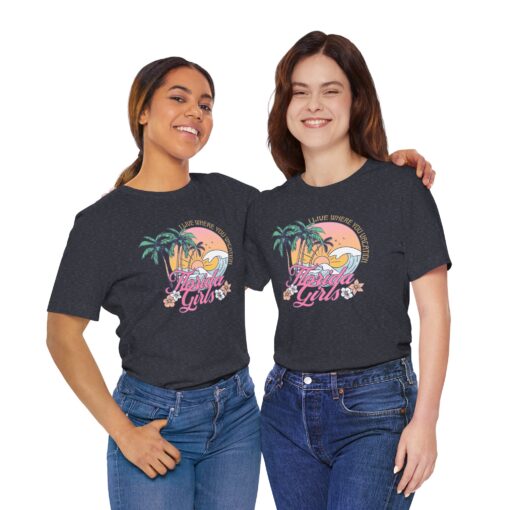 Florida Girls Palm Trees Graphic Tee - Image 230