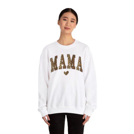 Mama Leopard Print Sweatshirt - Image 4