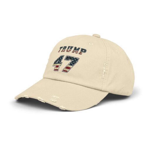 Trump 47 Unisex Distressed Cap - Image 18