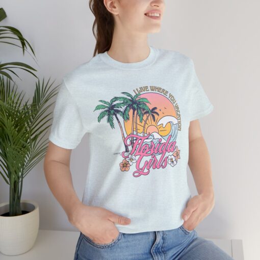 Florida Girls Palm Trees Graphic Tee - Image 198