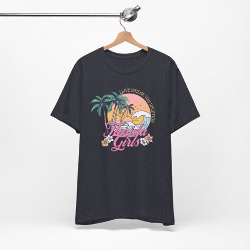 Florida Girls Palm Trees Graphic Tee - Image 210