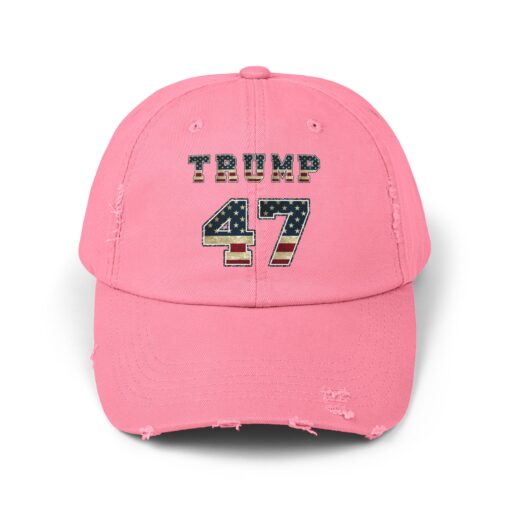 Trump 47 Unisex Distressed Cap