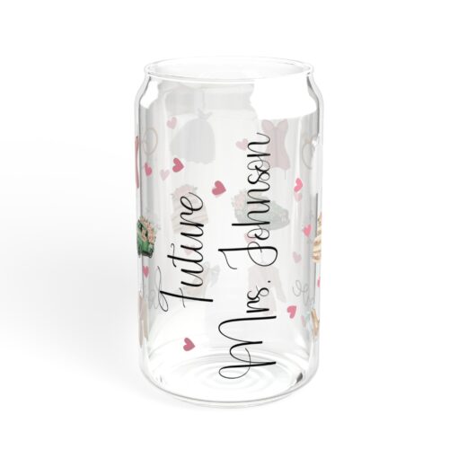 Personalized Bridal Sipper Glass - Image 5