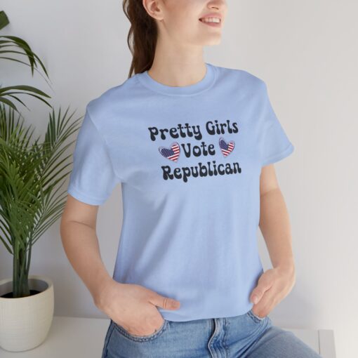 Pretty Girls Vote Republican Tee - Image 45