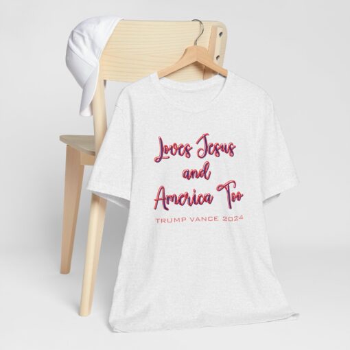 Loves Jesus & America Tee - Image 66