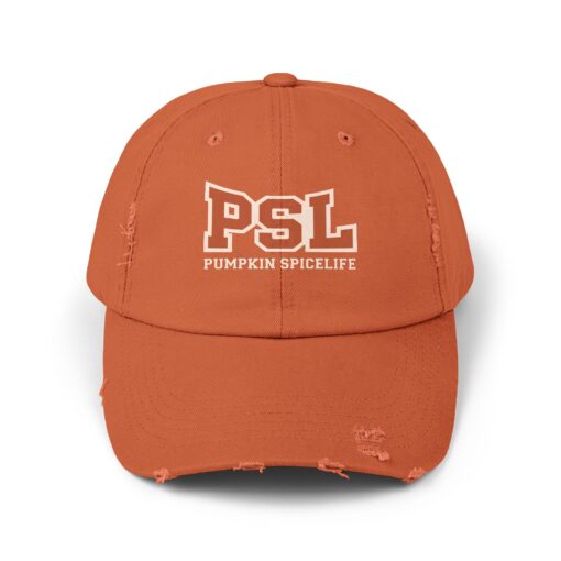 PSL Pumpkin Spice Life Distressed hat - Image 5