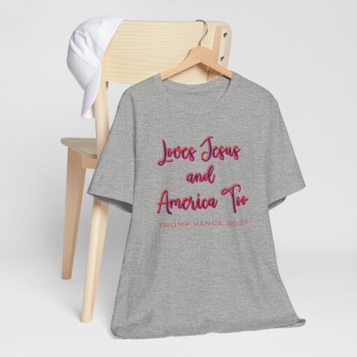 Loves Jesus & America Tee - Image 8