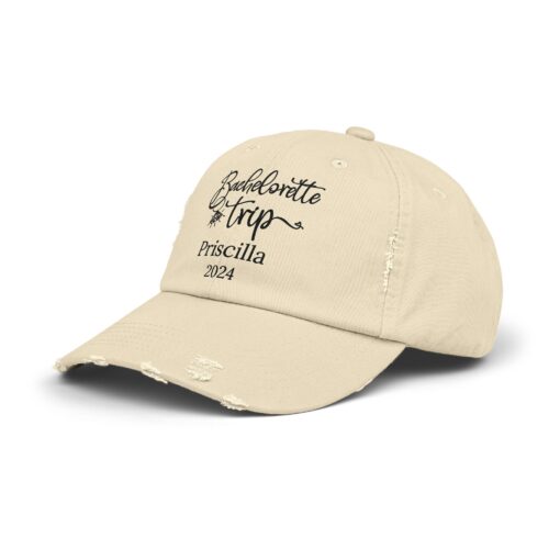 Personalized Bachelorette Trip Distressed Cap - Image 6