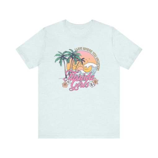 Florida Girls Palm Trees Graphic Tee - Image 175